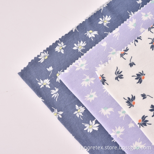 Wirbelstricke Rayon Spandex Single Jersey Print Stoff